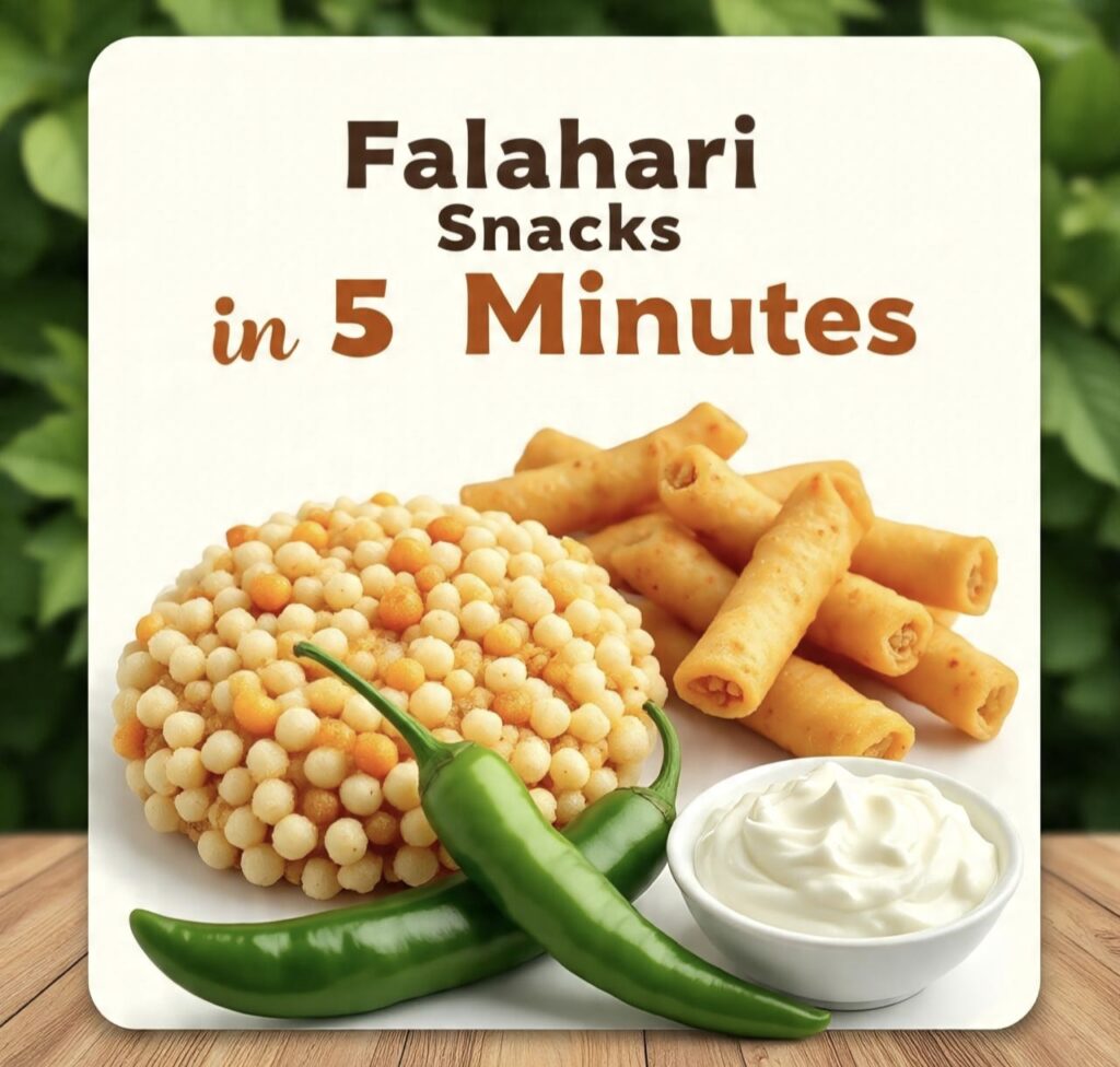 5 मिनट में तैयार होने वाली फलाहारी स्नैक्स रेसिपी