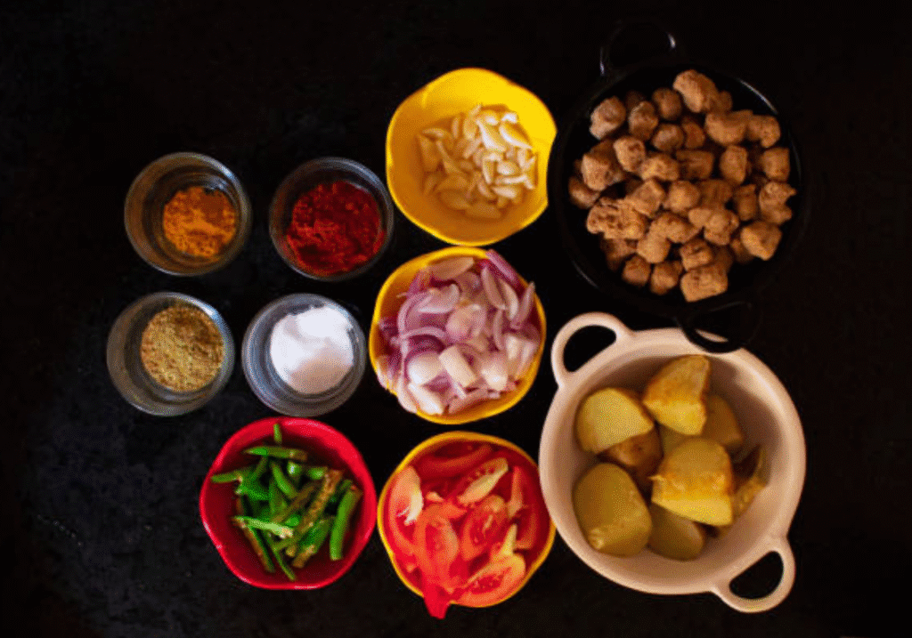 आलू सोया की सब्जी – Aloo Soya Lunch Best Recipe 2025