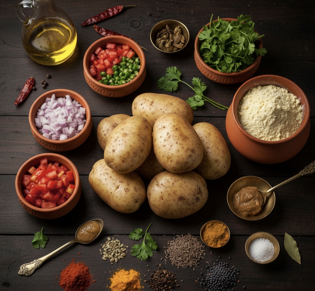 बिना तला हुआ आलू पकोड़ा करी | Healthy Aloo Pakora Curry Recipe 2025