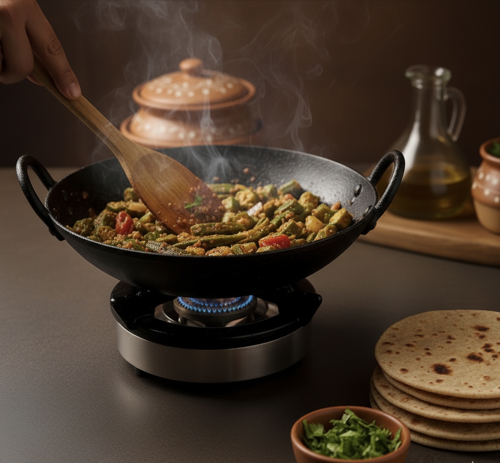 फुलका और भिंडी की सब्जी: स्वादिष्ट और पौष्टिक कॉम्बिनेशन Healthy Aloo Pakora Curry 2025