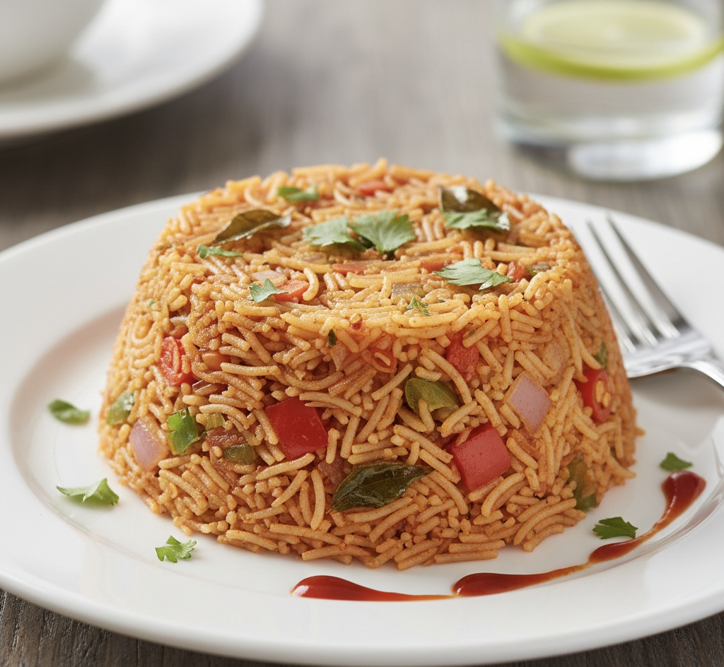 शेजवान फ्राइड वर्मिसेली उपमा 20 मिनट में बनाएं | Spicy Vermicelli Upma Best Recipe