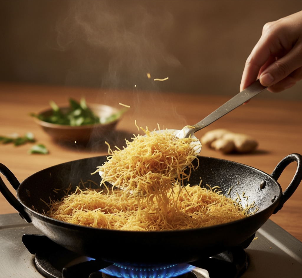 शेजवान फ्राइड वर्मिसेली उपमा 20 मिनट में बनाएं | Spicy Vermicelli Upma Best Recipe