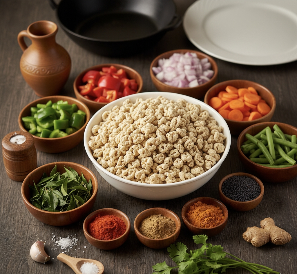 ब्रेकफास्ट रेसिपी सोया चंक्स वेजिटेबल फ्राई इन 30 मिनट | High Protein Healthy Breakfast