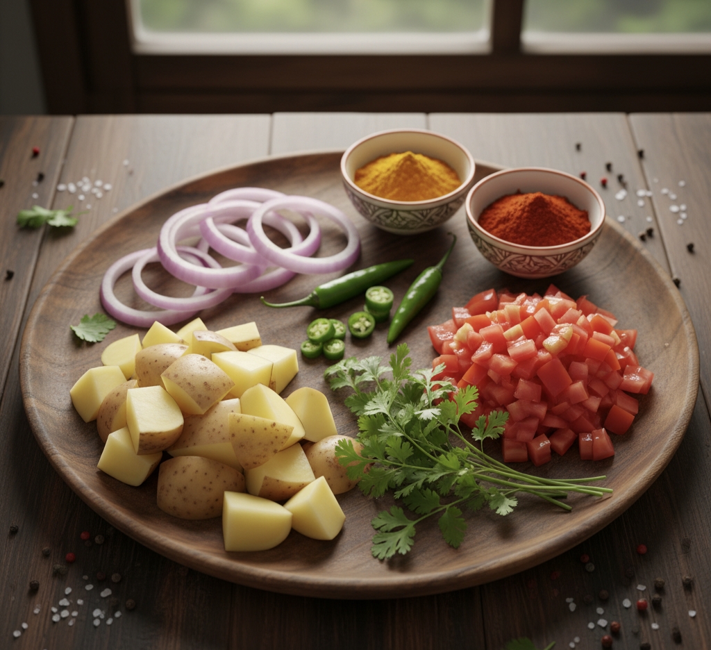 आलू-प्याज की रसदार सब्जी – Aloo Pyaaz Curry Best Recipe 2025