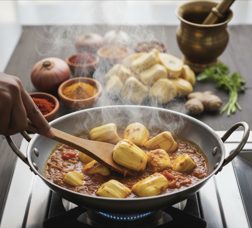 कटहल की सब्जी रेसिपी | Kathal Ki Sabzi Best Recipe in Hindi | मसालेदार कटहल करी घर पर 2025