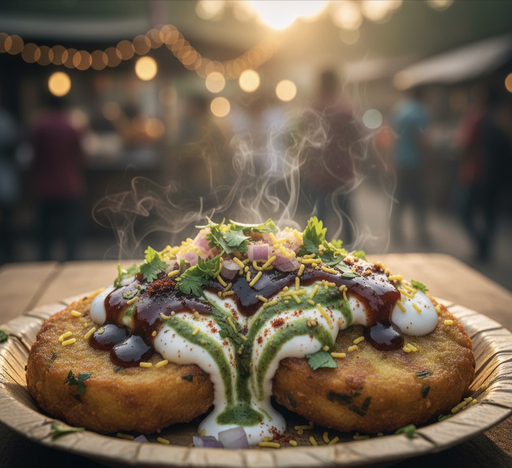 आलू टिक्की चाट रेसिपी – घर पर बनाएं स्ट्रीट स्टाइल आलू टिक्की चाट | Aloo Tikki Chaat Best Recipe in Hindi 2025