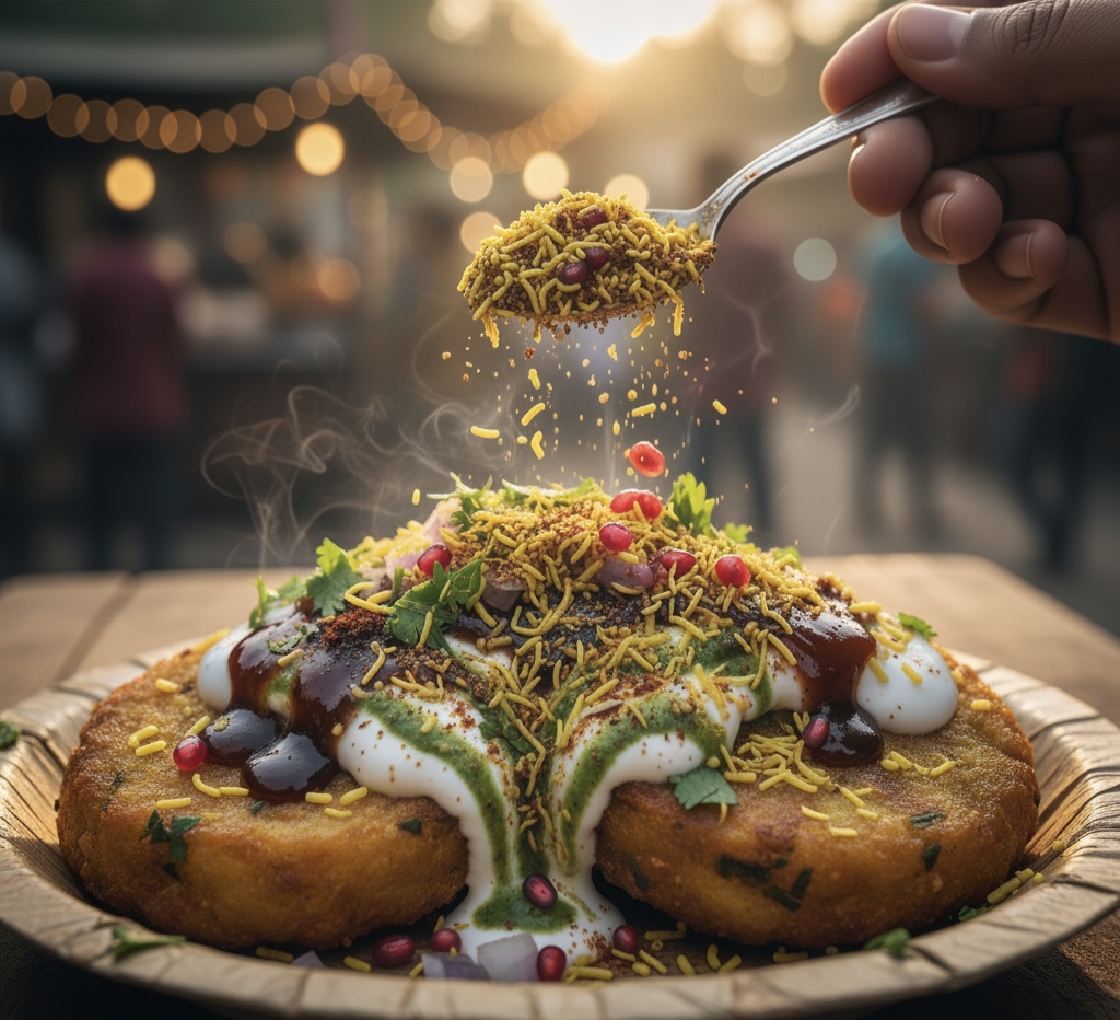 आलू टिक्की चाट रेसिपी – घर पर बनाएं स्ट्रीट स्टाइल आलू टिक्की चाट | Aloo Tikki Chaat Best Recipe in Hindi 2025