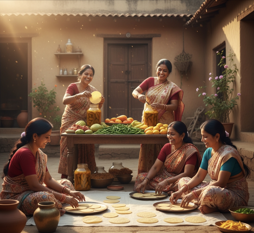 पारंपरिक लंगर के लिए पापड़ और अचार | गुरु का भोग – TazzaGuide 2025