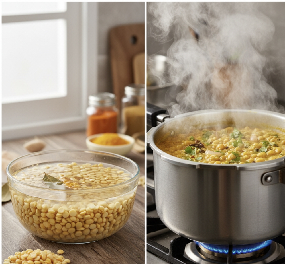 अन्नकूट में बनाएं चने की दाल और तड़का | सात्विक भोग रेसिपी 2025