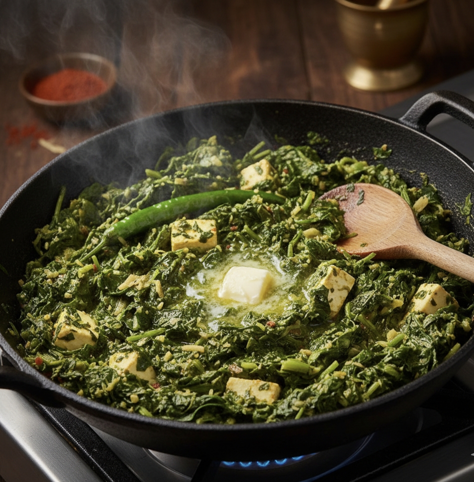 सरसों का साग वसंत पंचमी के लिए कैसे बनाए | Traditional Sarson Ka Saag Recipe